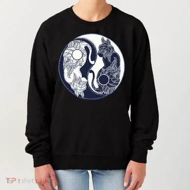 Yin Yang Cat Logo Women's Sweatshirt