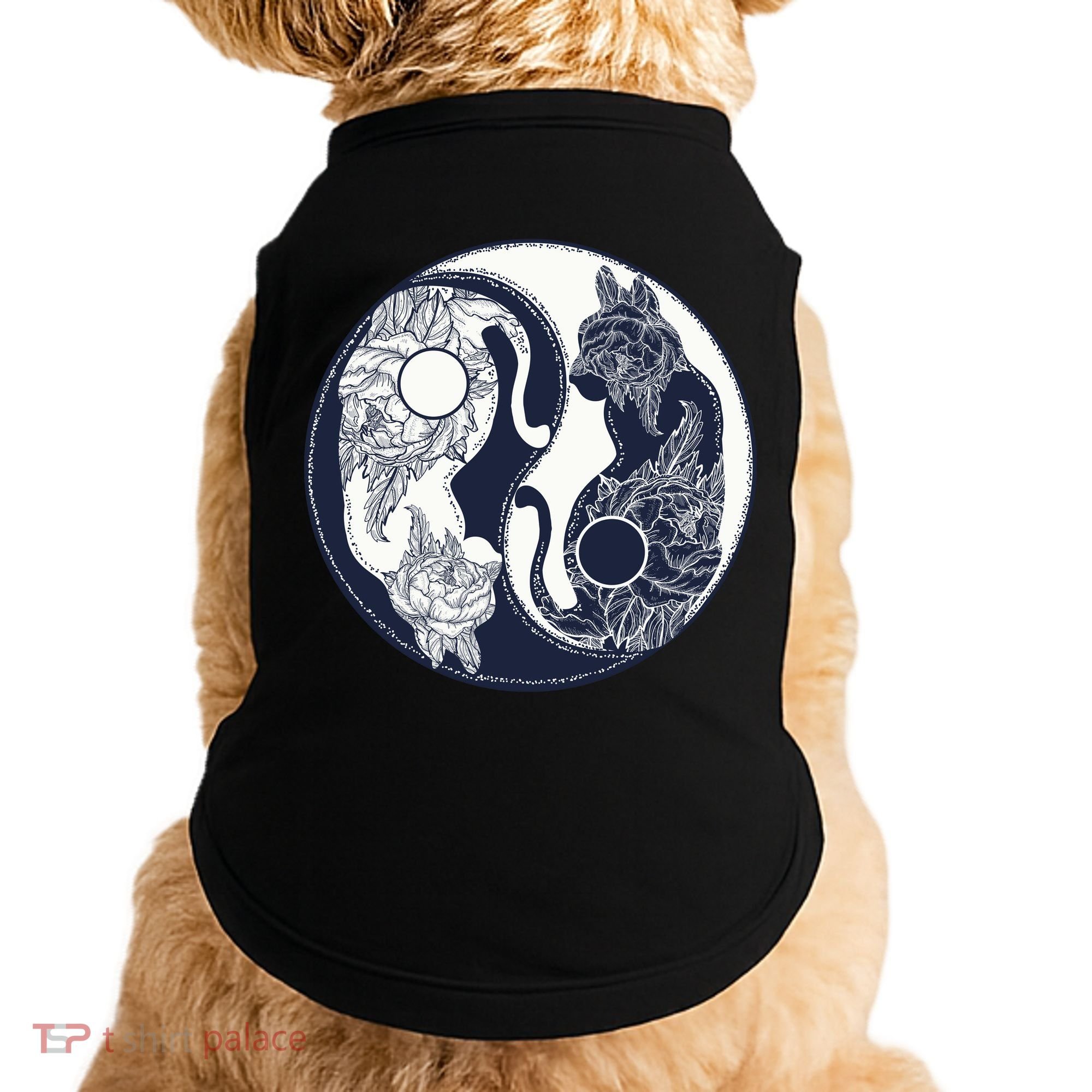 Yin Yang Cat Logo Doggie Tank