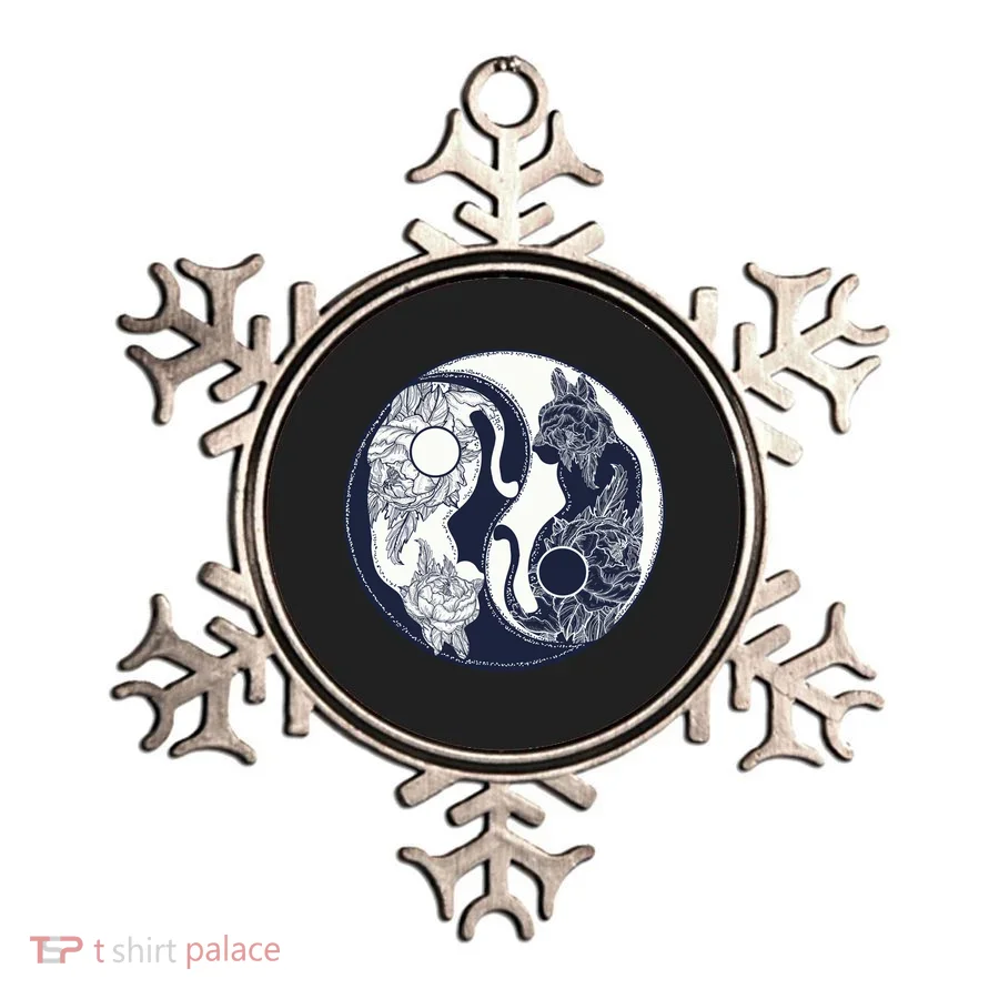 Yin Yang Cat Logo Ornament