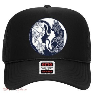 Yin Yang Cat Logo Hat