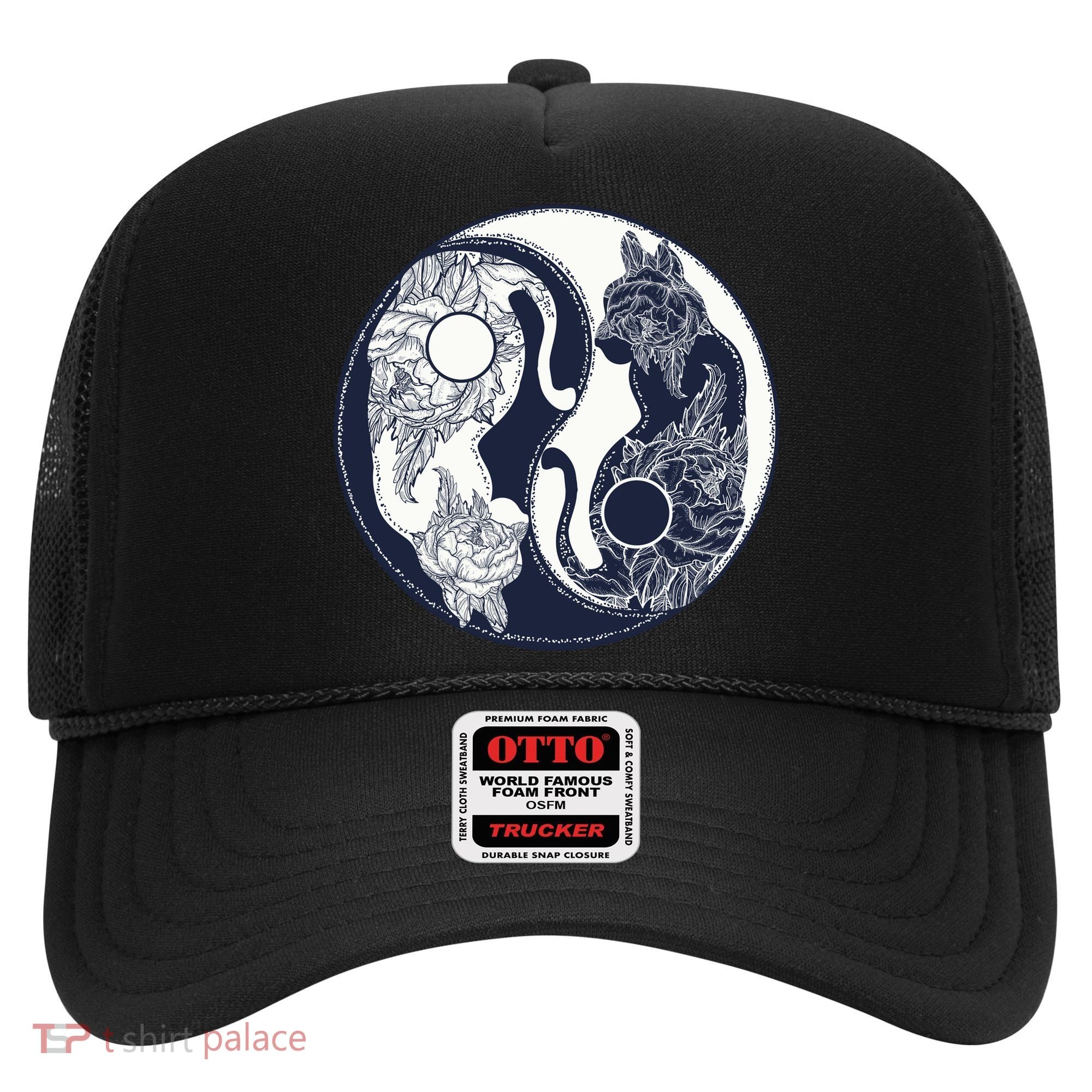 Yin Yang Cat Logo Hat