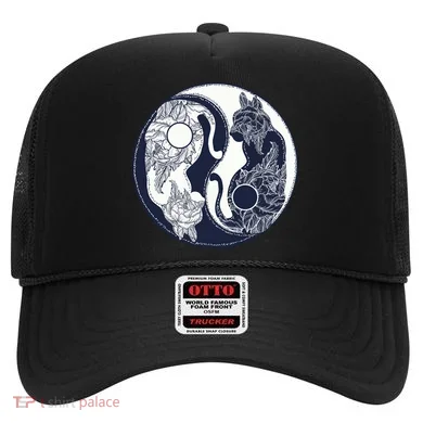 Yin Yang Cat Logo Hat