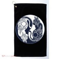 Yin Yang Cat Logo Golf Towel thumb 0