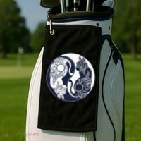 Yin Yang Cat Logo Golf Towel thumb 2