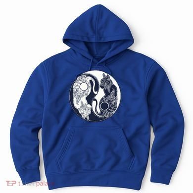 Yin Yang Cat Logo Hoodie