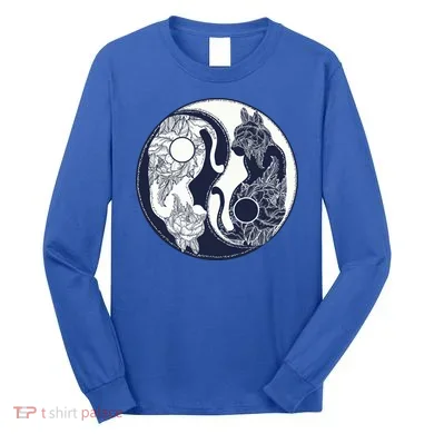 Yin Yang Cat Logo Long Sleeve Shirt