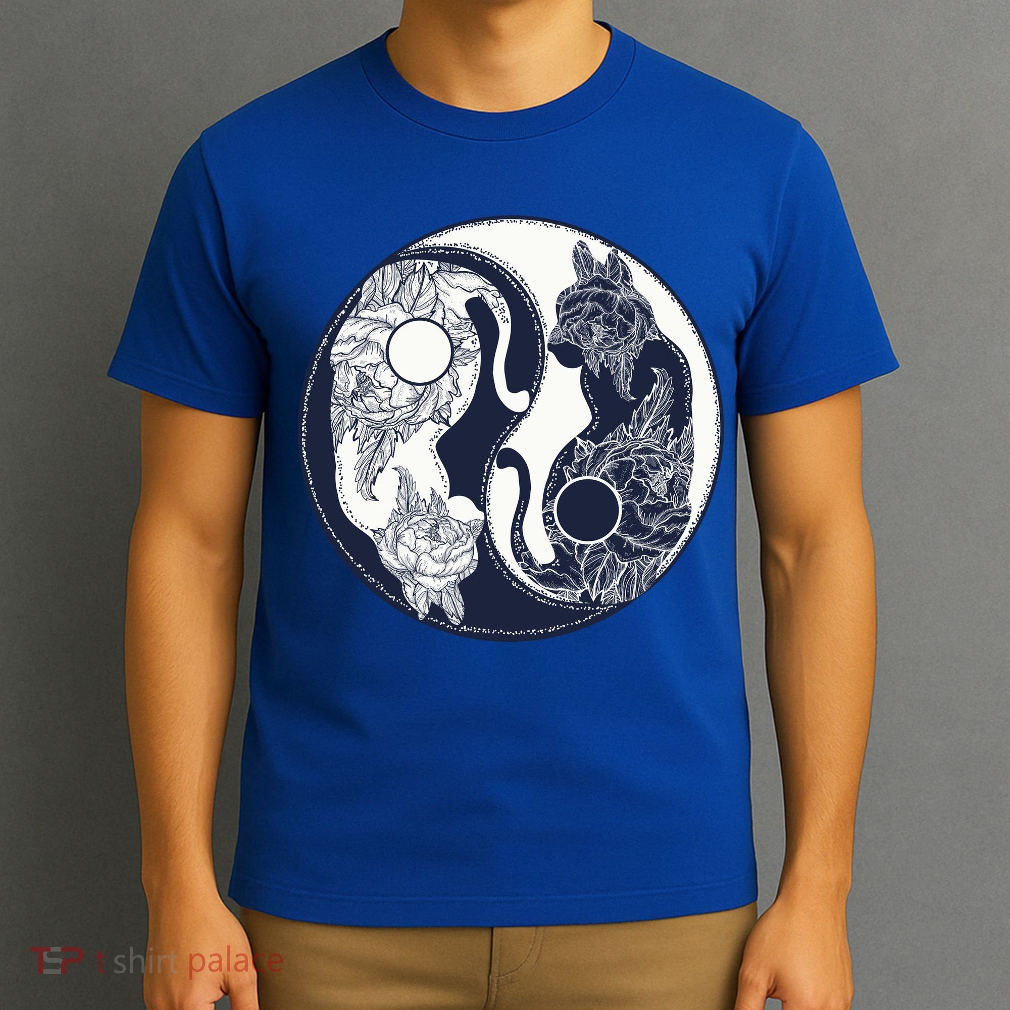 Yin Yang Cat Logo T-Shirt