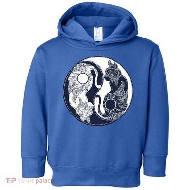 Yin Yang Cat Logo Toddler Hoodie