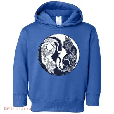 Yin Yang Cat Logo Toddler Hoodie