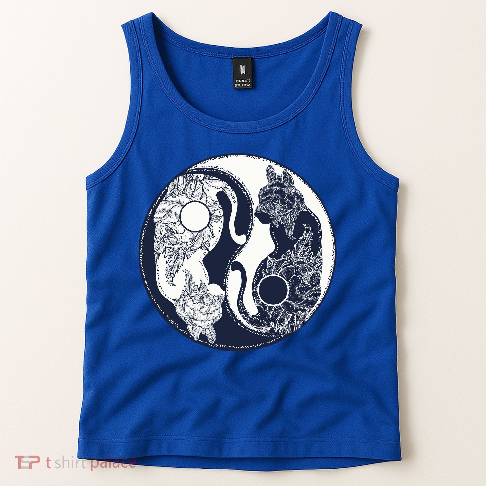Yin Yang Cat Logo Tank Top