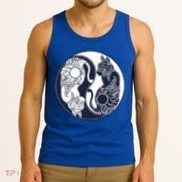 Yin Yang Cat Logo Tank Top thumb 3