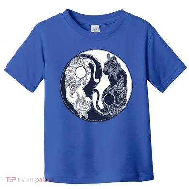 Yin Yang Cat Logo Toddler T-Shirt