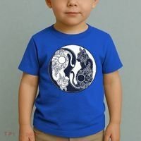 Yin Yang Cat Logo Toddler T-Shirt thumb 2
