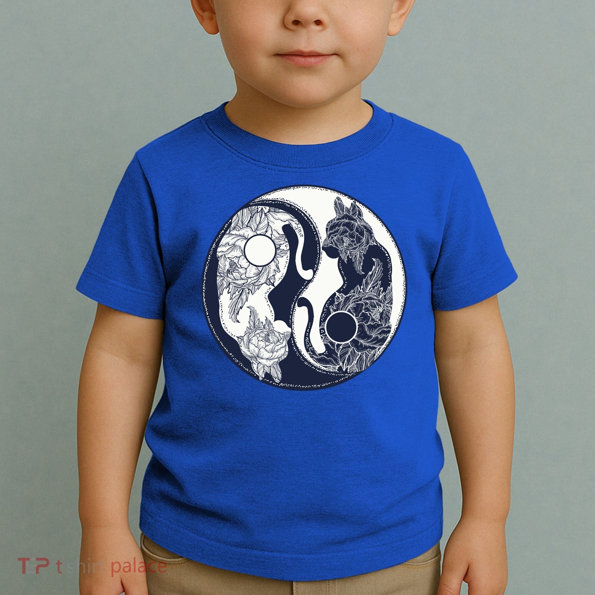 Yin Yang Cat Logo Toddler T-Shirt