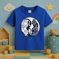 Yin Yang Cat Logo Toddler T-Shirt thumb 3