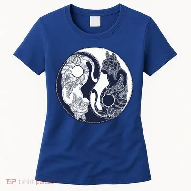 Yin Yang Cat Logo Women's T-Shirt