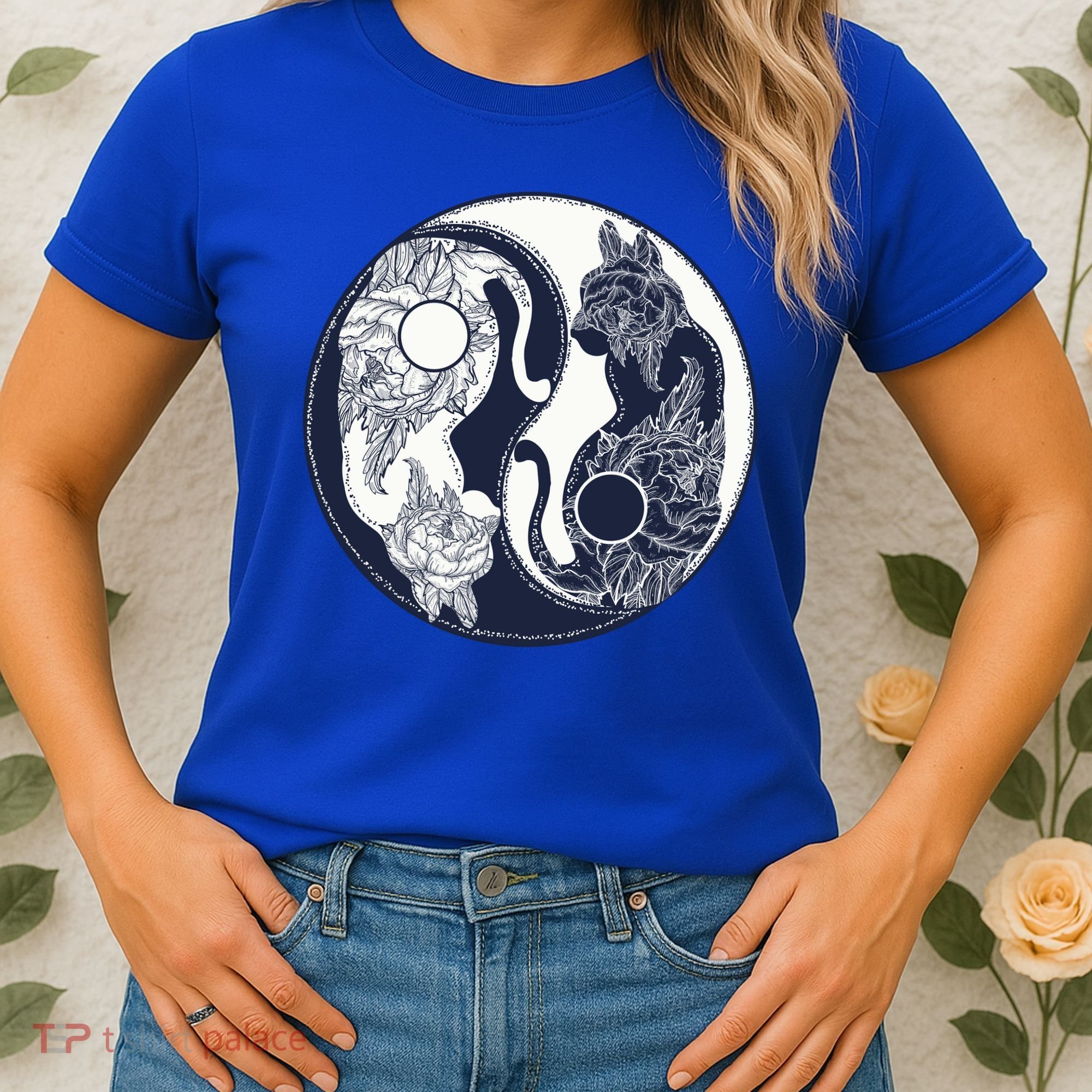 Yin Yang Cat Logo Women's T-Shirt