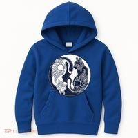 Yin Yang Cat Logo Kids Hoodie thumb 0