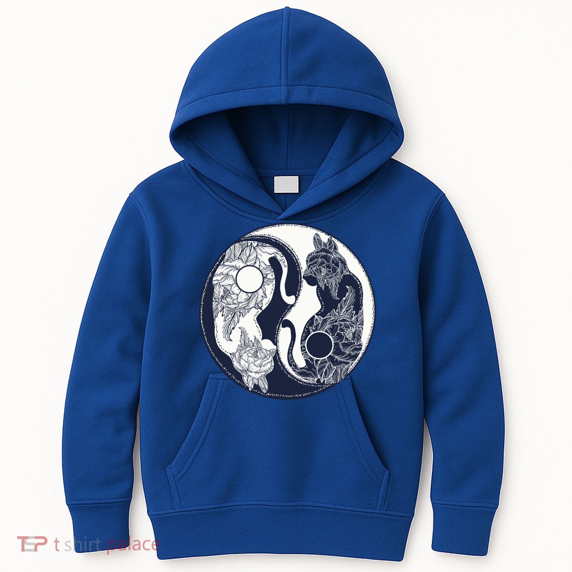 Yin Yang Cat Logo Kids Hoodie