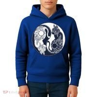 Yin Yang Cat Logo Kids Hoodie thumb 4