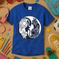 Yin Yang Cat Logo Kids T-Shirt thumb 3