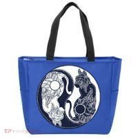 Yin Yang Cat Logo Tote Bag thumb 0