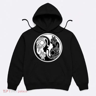 Yin-Yang Cats Hoodie