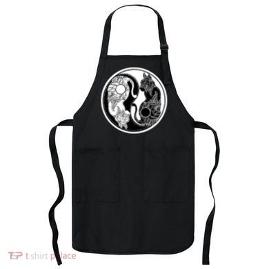 Yin-Yang Cats Apron