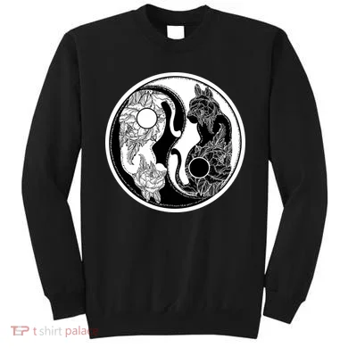 Yin-Yang Cats Sweatshirt