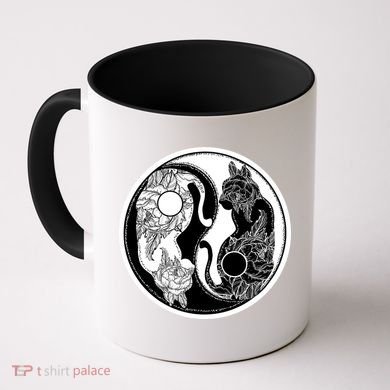 Yin-Yang Cats Coffee Mug
