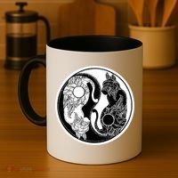 Yin-Yang Cats Coffee Mug thumb 4