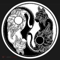 Yin-Yang Cats Polo thumb 3