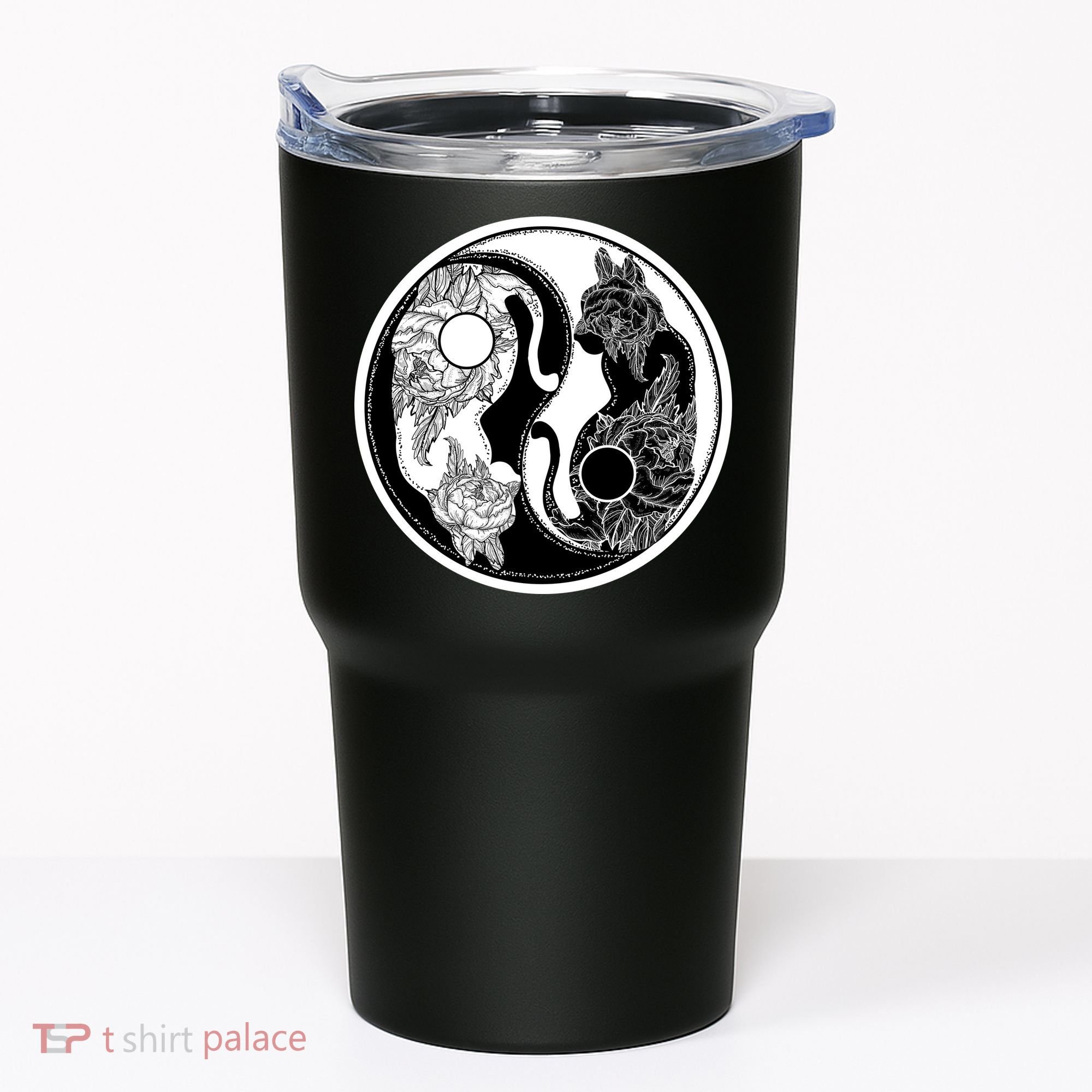 Yin-Yang Cats Tumbler