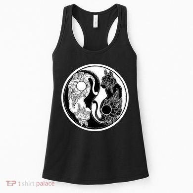 Yin-Yang Cats Women's Tank Top