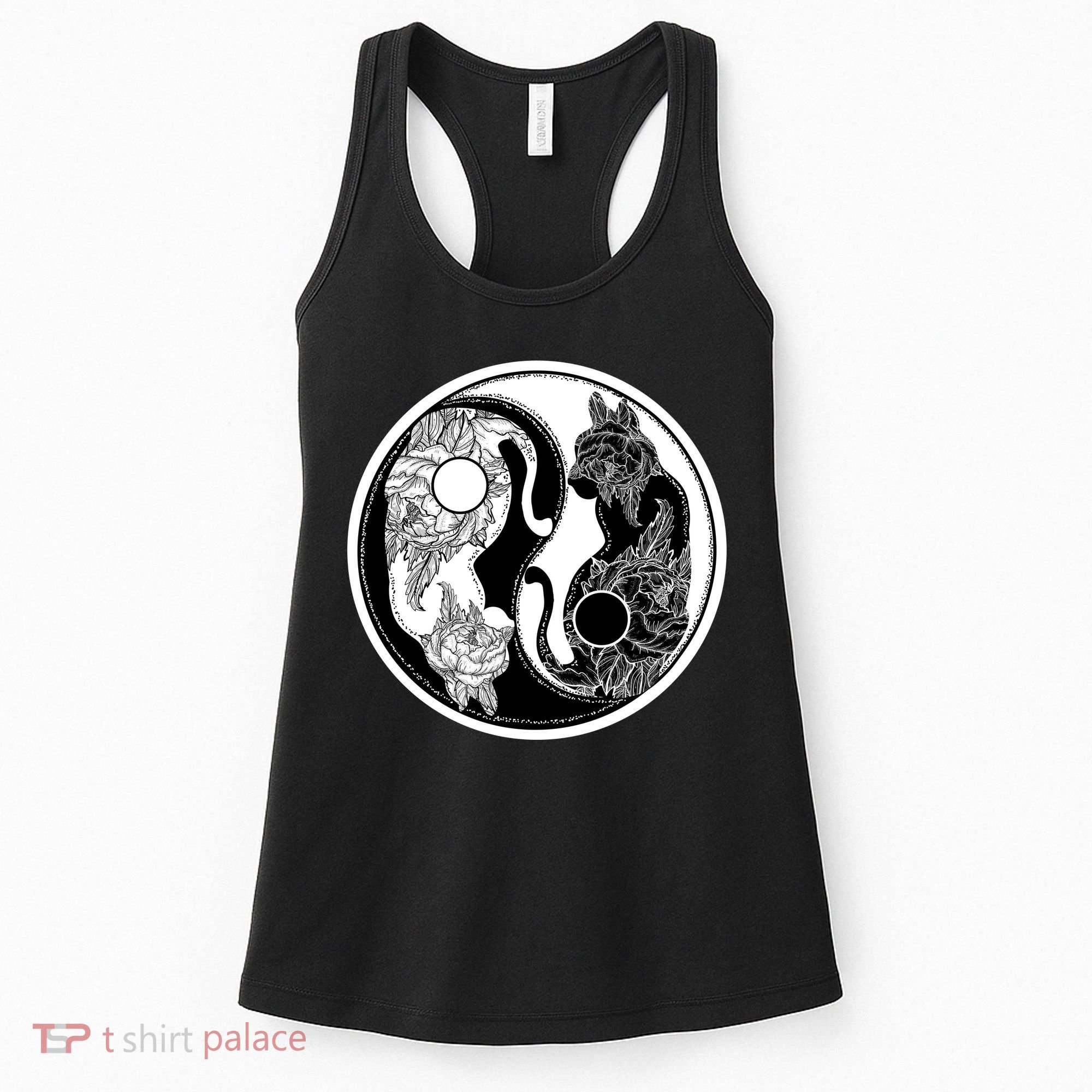 Yin-Yang Cats Women's Tank Top