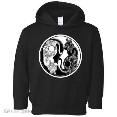 Yin-Yang Cats Toddler Hoodie