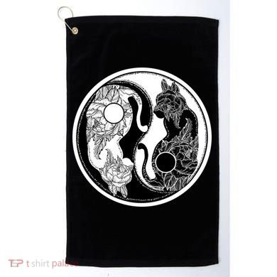 Yin-Yang Cats Golf Towel