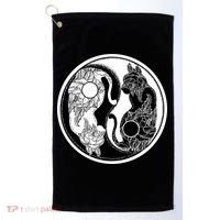 Yin-Yang Cats Golf Towel thumb 0