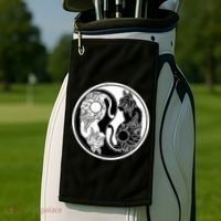 Yin-Yang Cats Golf Towel thumb 2
