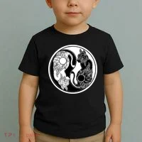 Yin-Yang Cats Toddler T-Shirt thumb 2