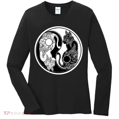 Yin-Yang Cats Women's Long Sleeve Shirt