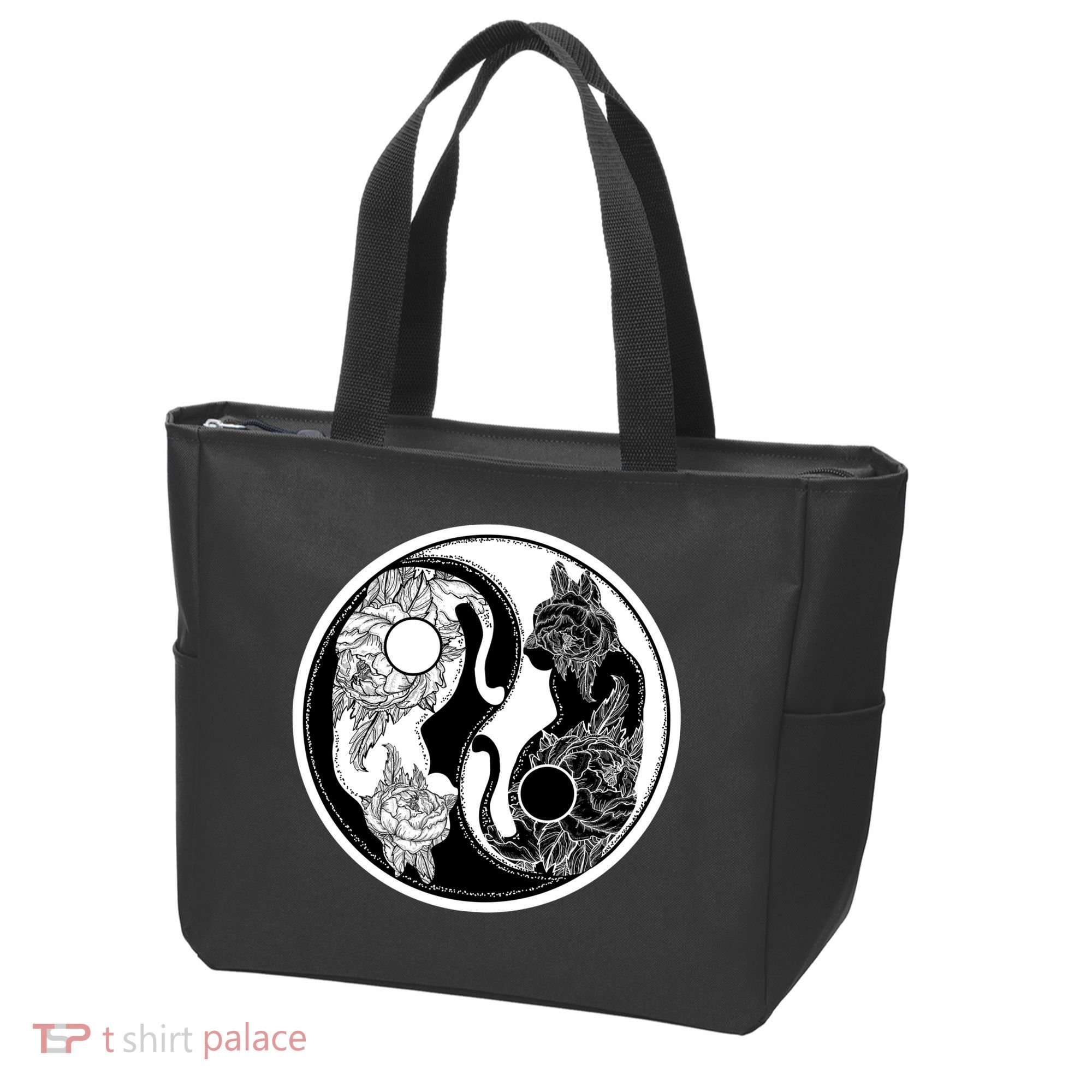 Yin-Yang Cats Tote Bag