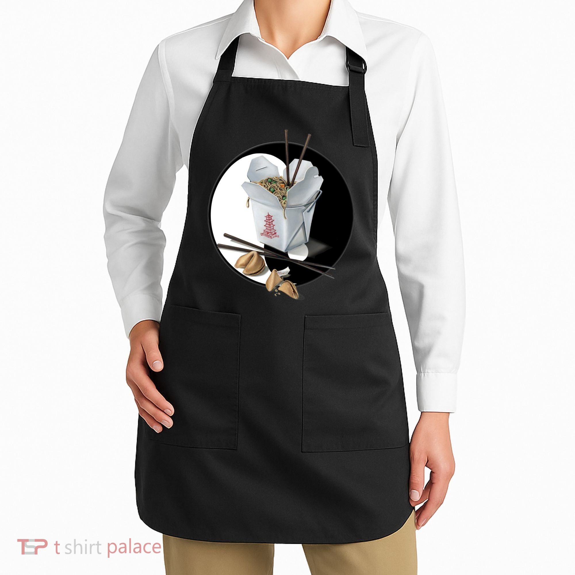 Yin Yang Takeout Chinese Apron