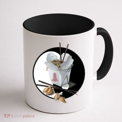 Yin Yang Takeout Chinese Coffee Mug back