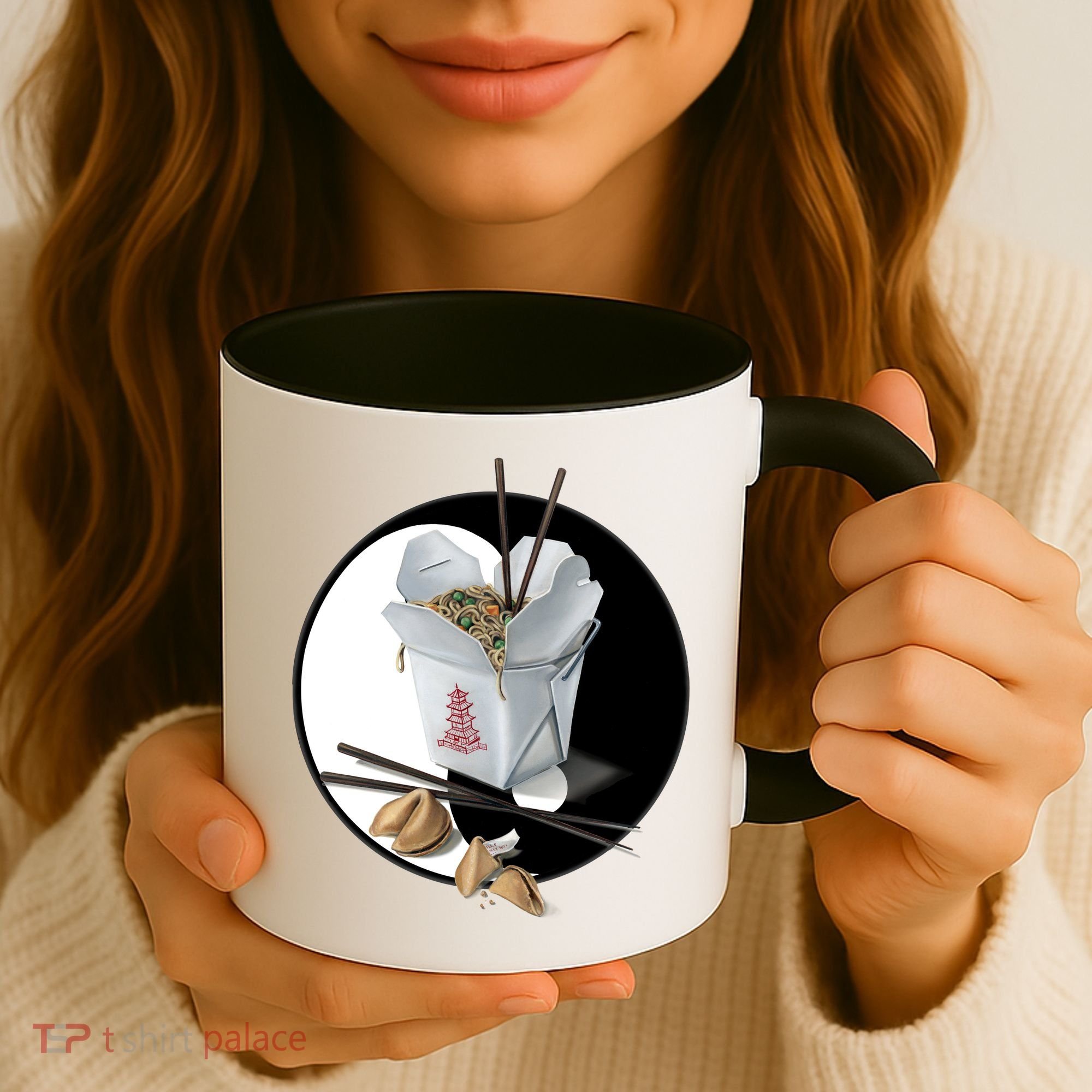Yin Yang Takeout Chinese Coffee Mug
