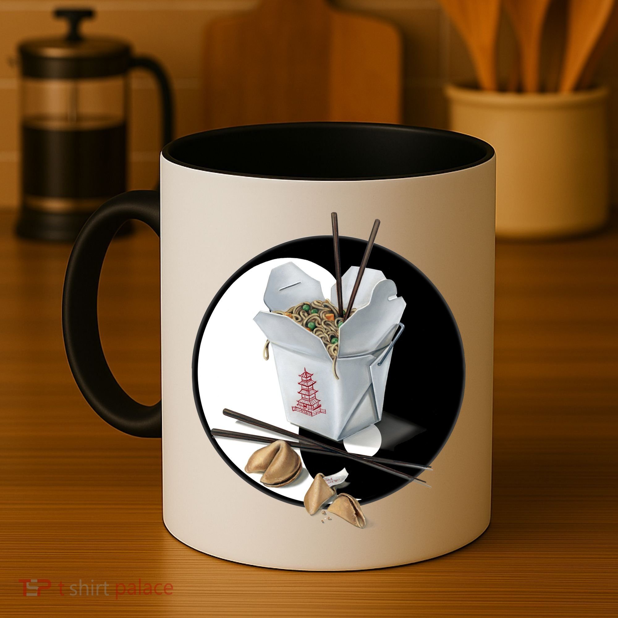 Yin Yang Takeout Chinese Coffee Mug
