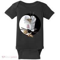 Yin Yang Takeout Chinese Baby Bodysuit thumb 0