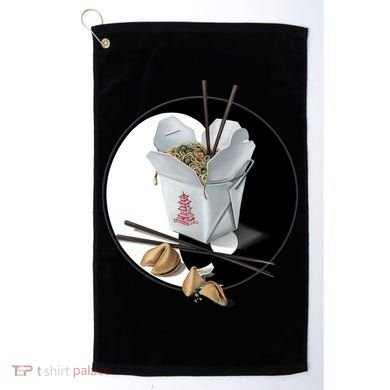 Yin Yang Takeout Chinese Golf Towel
