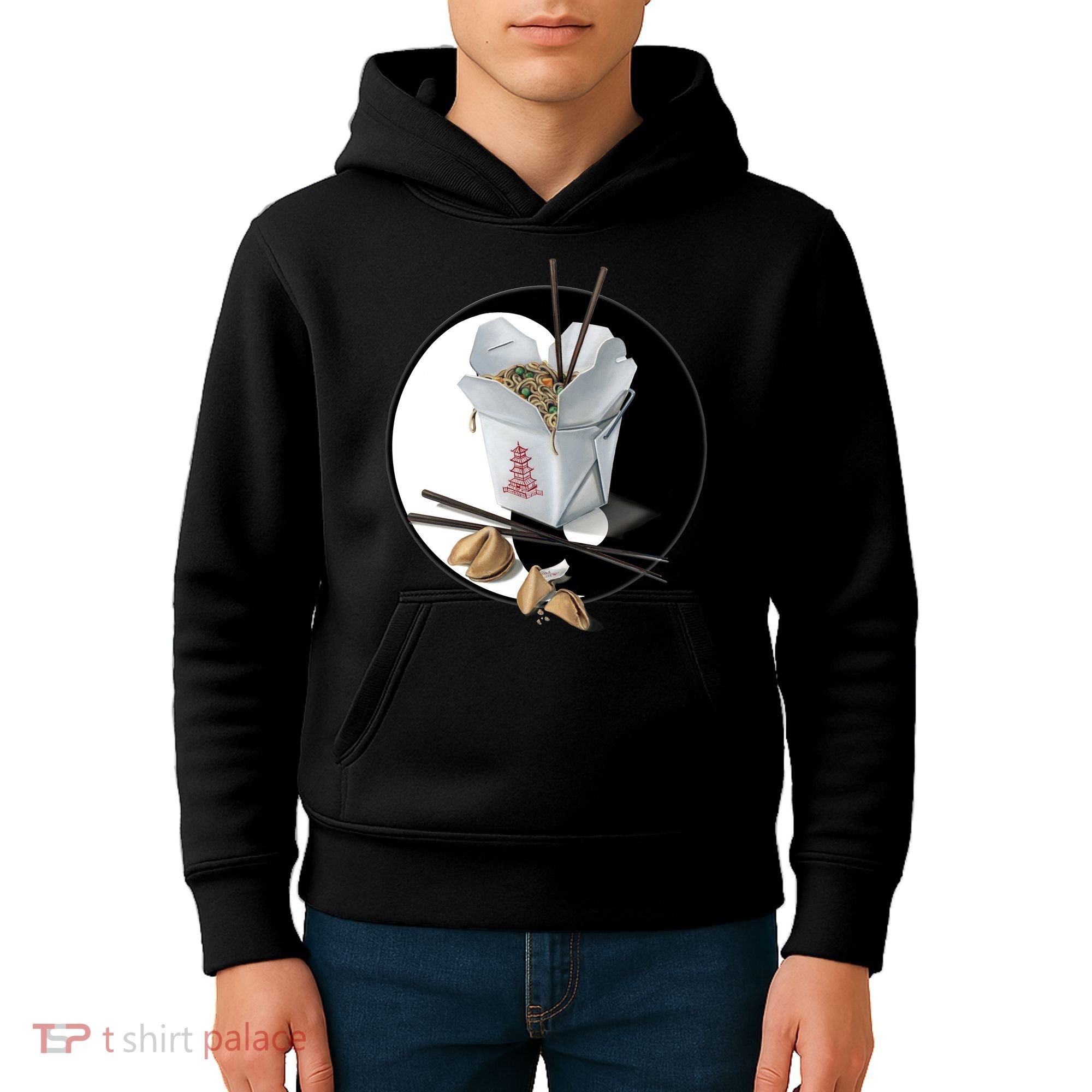 Yin Yang Takeout Chinese Kids Hoodie