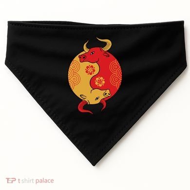 Ying Yang Ox USA-Made Doggie Bandana